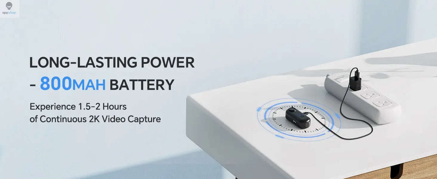 BOBLOV W4 Mini Body Camera – 2K Recording, Magnetic Mount, 64GB Storage-64GB / CHINA