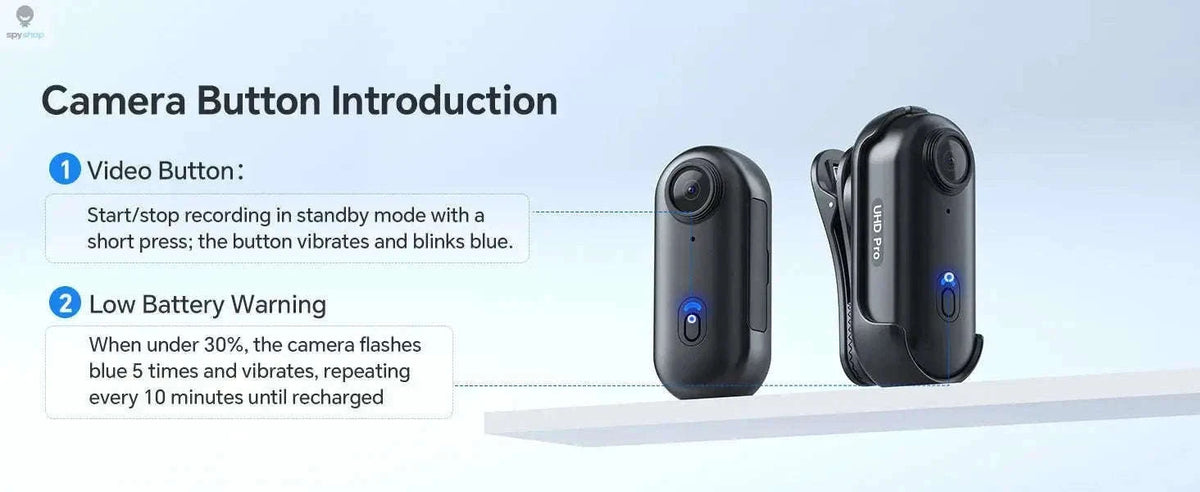 BOBLOV W4 Mini Body Camera with 2K Recording and 64GB Storage-64GB / CHINA