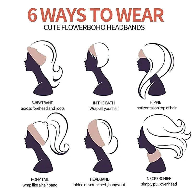 Boho Wide Knot Headband for All-Day Comfort and Style-style 17 / Size fits all