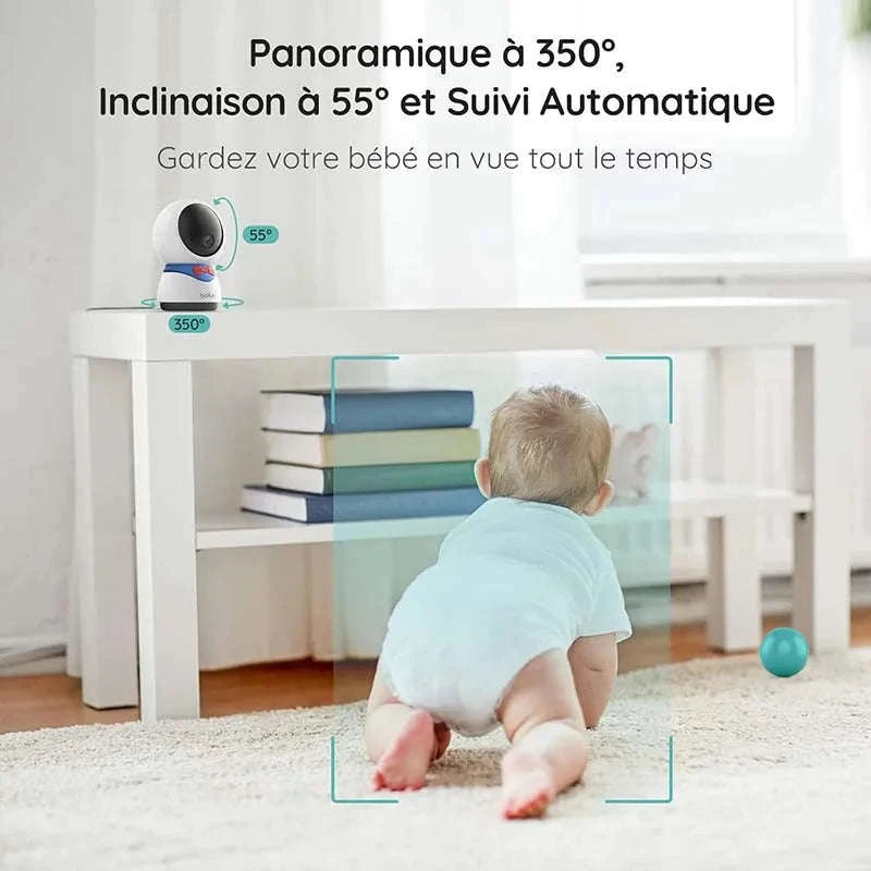 BOIFUN 1080P Baby Monitor with 355° PTZ and App Control-United States