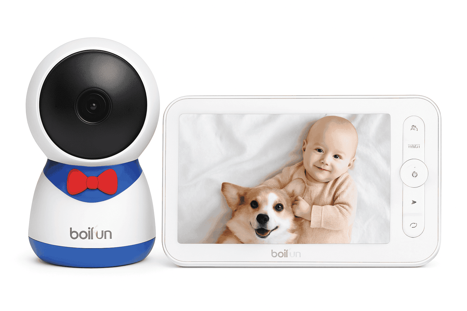 BOIFUN 1080P Baby Monitor with 355° PTZ and App Control-United States