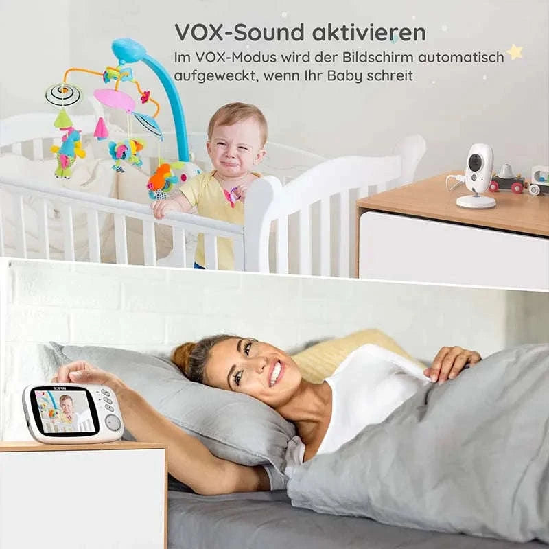 BOIFUN 3.2" Wireless Baby Monitor with Camera, VOX, Night Vision-United States