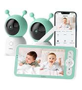 BOIFUN 5" Baby Monitor with 1080P WiFi App Control-United States