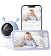 BOIFUN 5" Baby Monitor with 1080P WiFi App Control-United States
