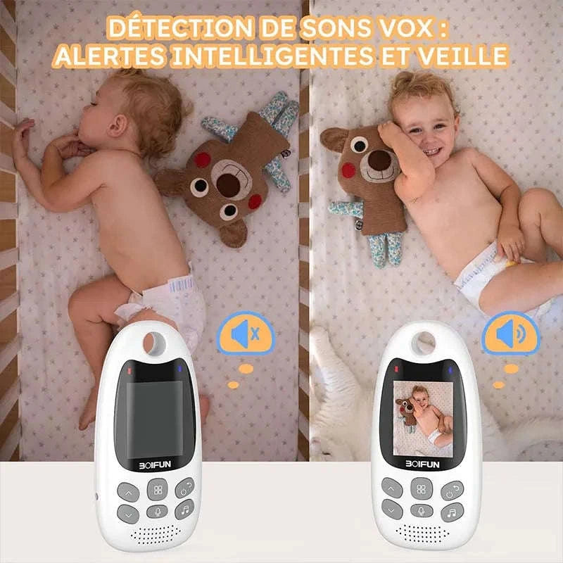 BOIFUN Baby Monitor with Camera, VOX, Night Vision, 2.4 GHz-United States