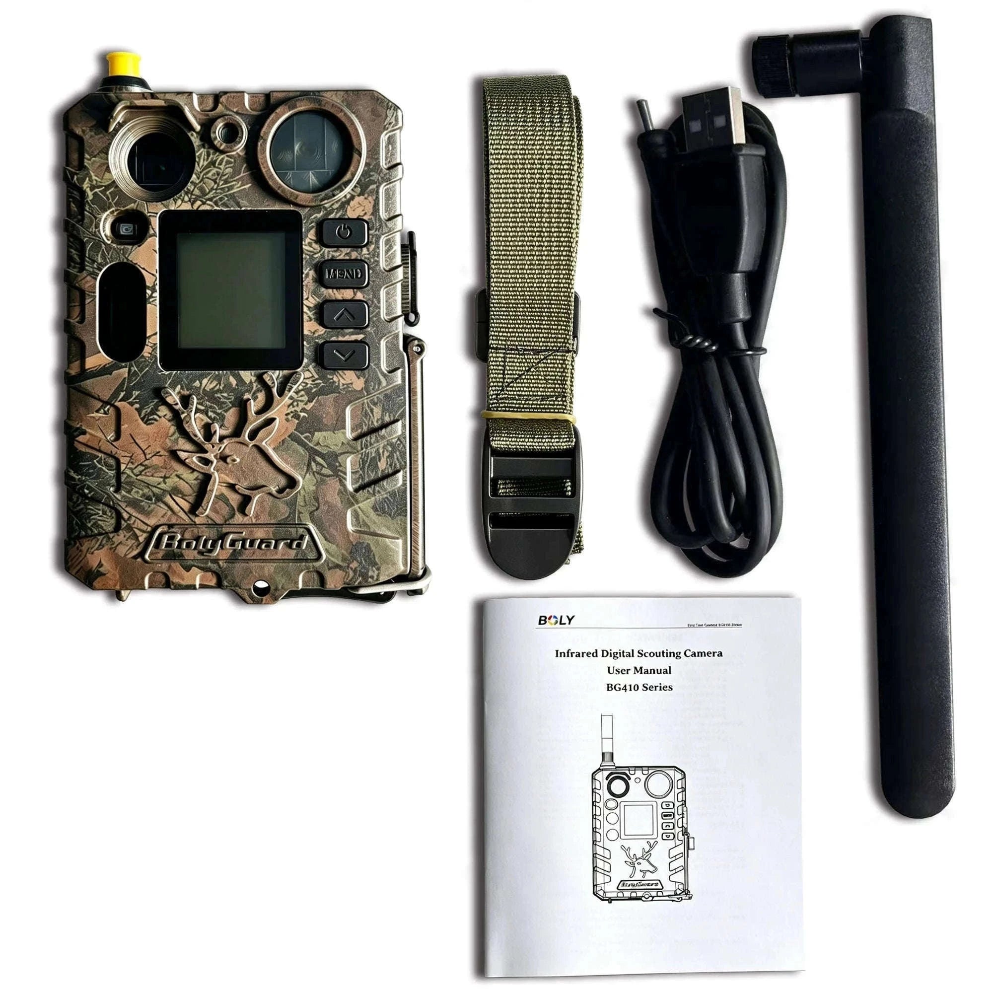 BolyGuard BG410-MS 4G LTE Trail Camera 4K 37MP Night Vision-With solar charger