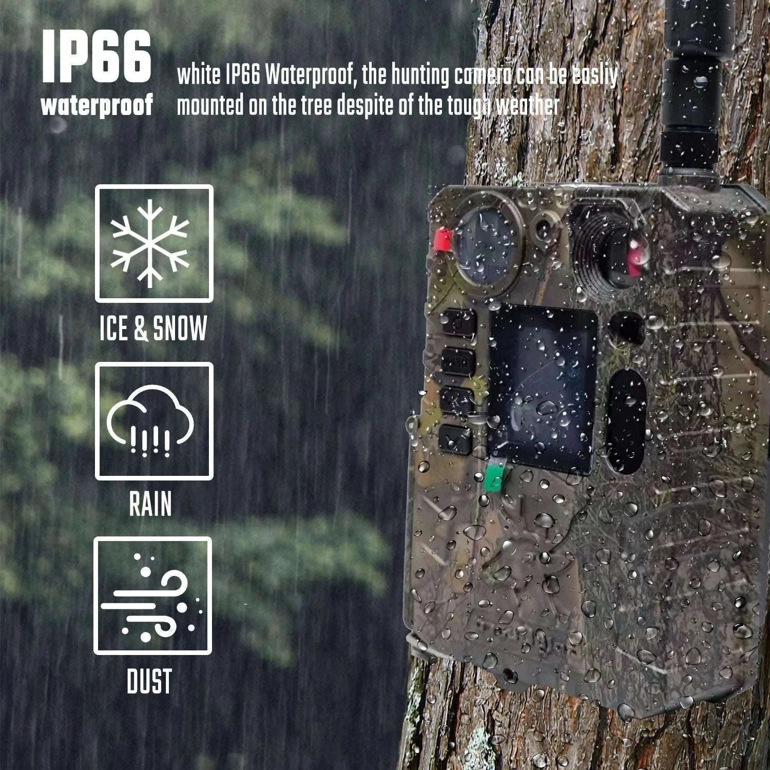 BolyGuard BG410-MS 4G LTE Trail Camera 4K 37MP Night Vision-With solar charger