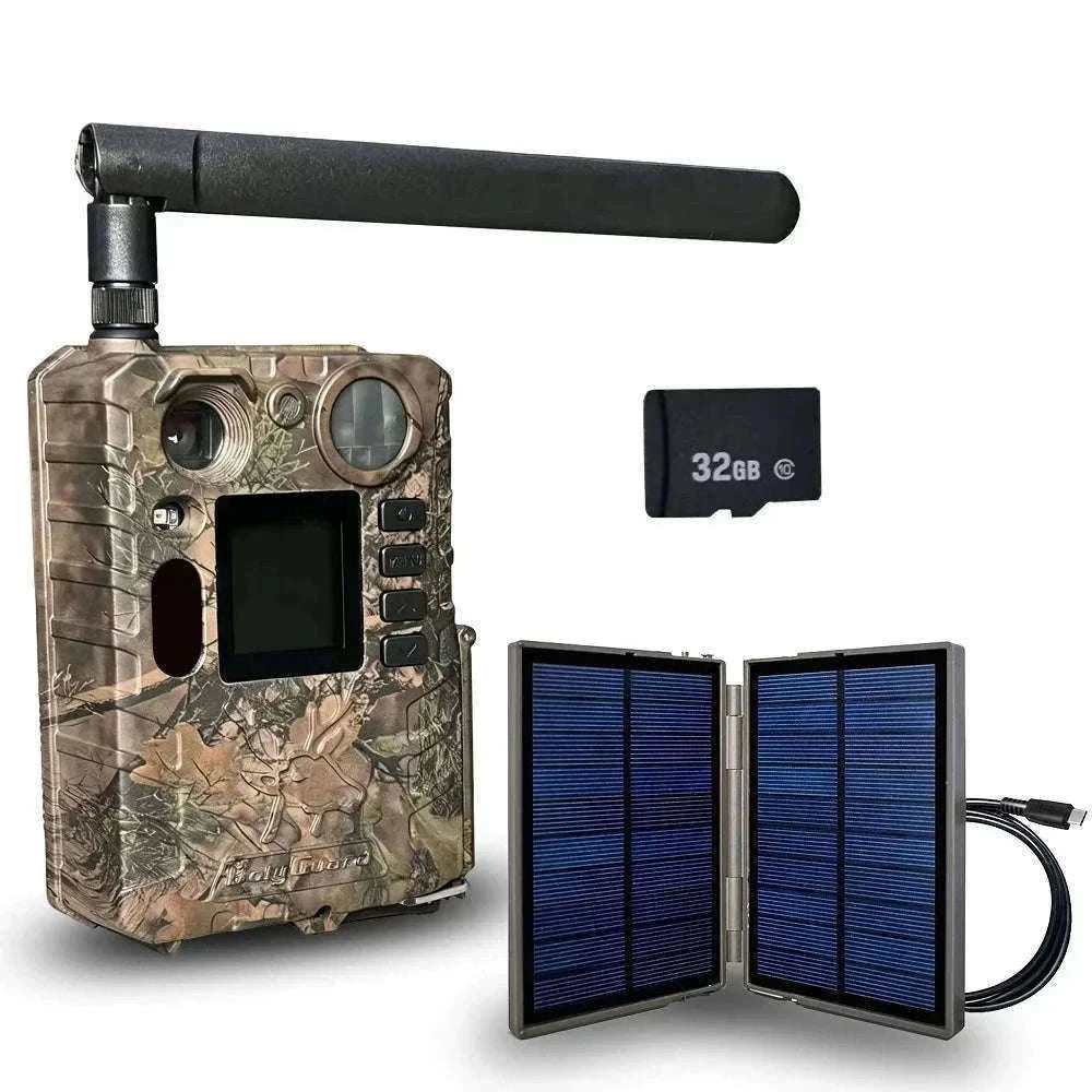 BolyGuard BG410-MS 4G LTE Trail Camera 4K 37MP Night Vision-With solar charger
