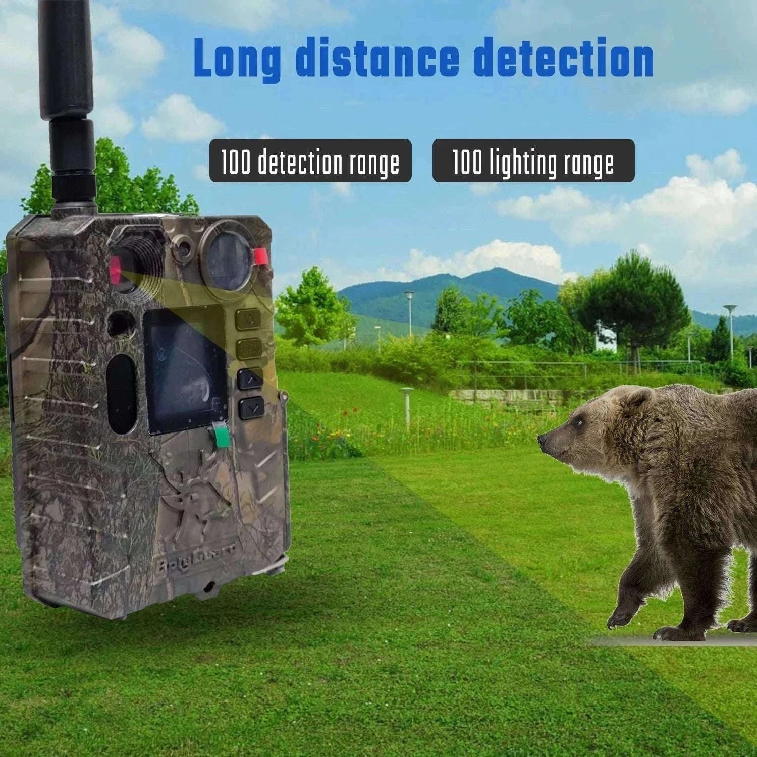 BolyGuard BG410-MS 4G LTE Trail Camera 4K 37MP Night Vision-With solar charger