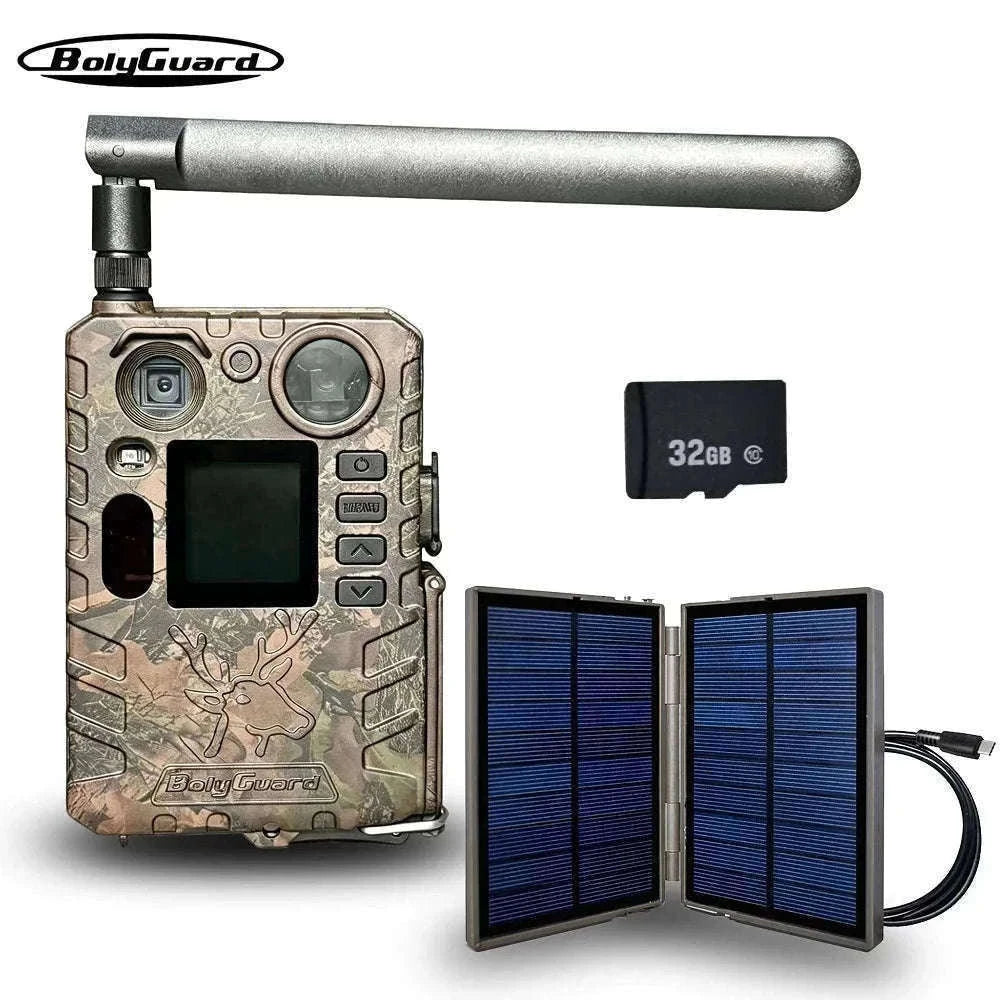 BolyGuard BG410-MS 4G LTE Trail Camera 4K 37MP Night Vision-With solar charger