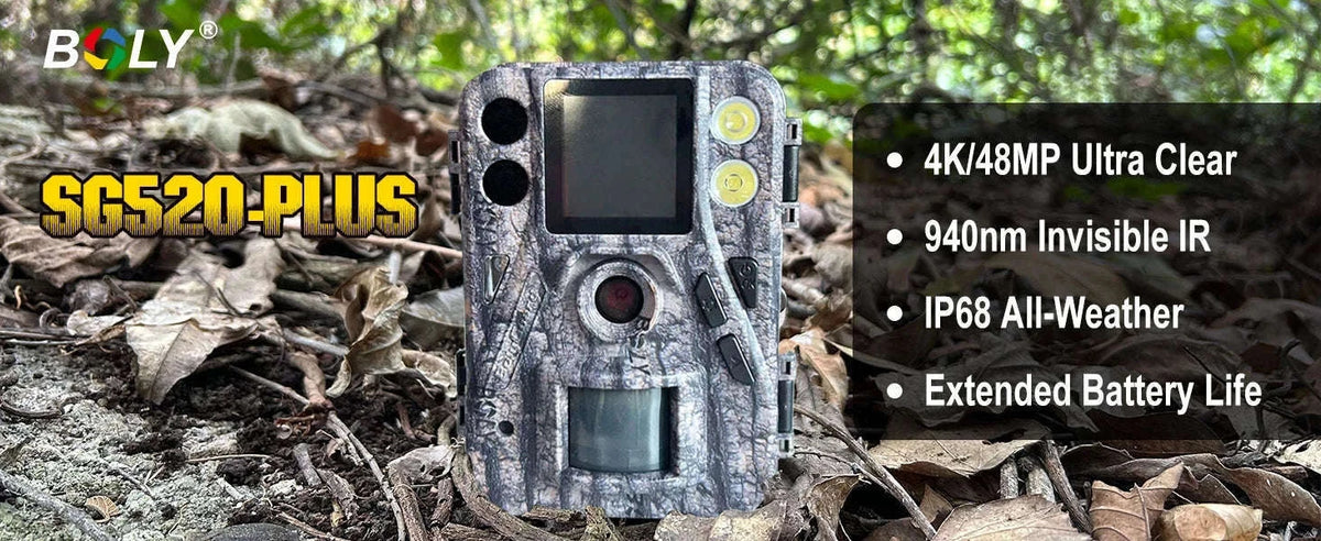 BolyGuard SG520-Plus 4K 48MP Trail Camera with Night Vision-Russian Federation