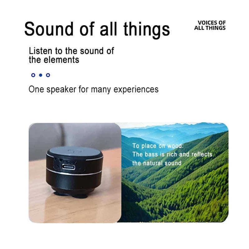 Bone Conduction Wireless Speaker with Sucker Mount & Loop-silver / Speaker