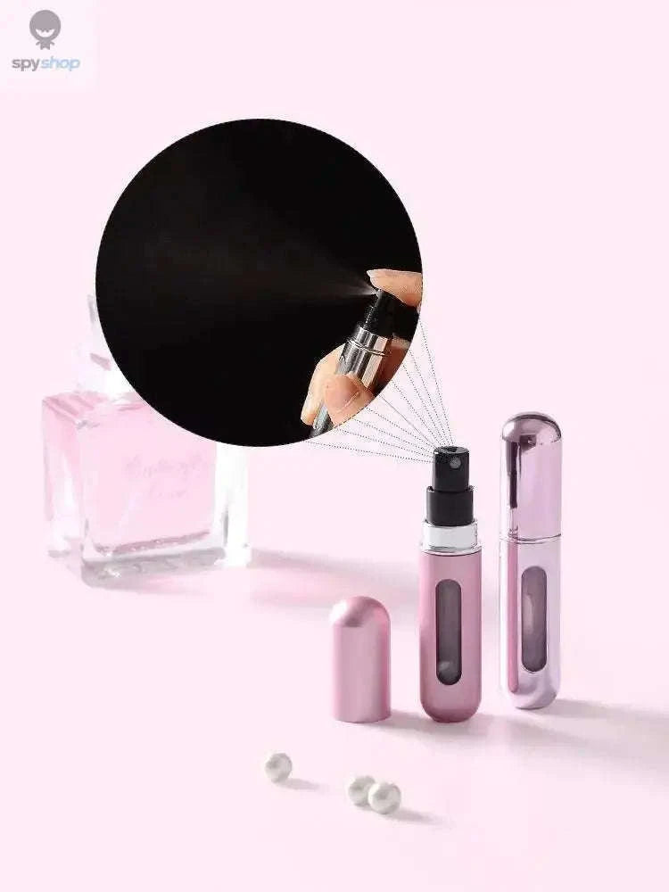 Bottom Charge Perfume Refillable Bottle – 5ml Travel Atomizer with Metal Case-2