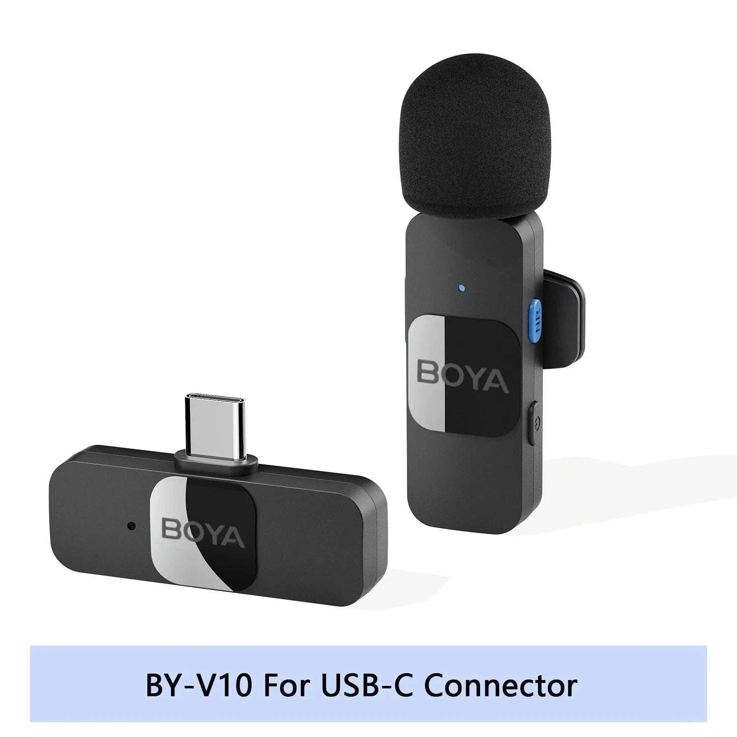 BOYA BY-V Wireless Lavalier Microphone for Smartphones-BY-V10-Type-C-gift