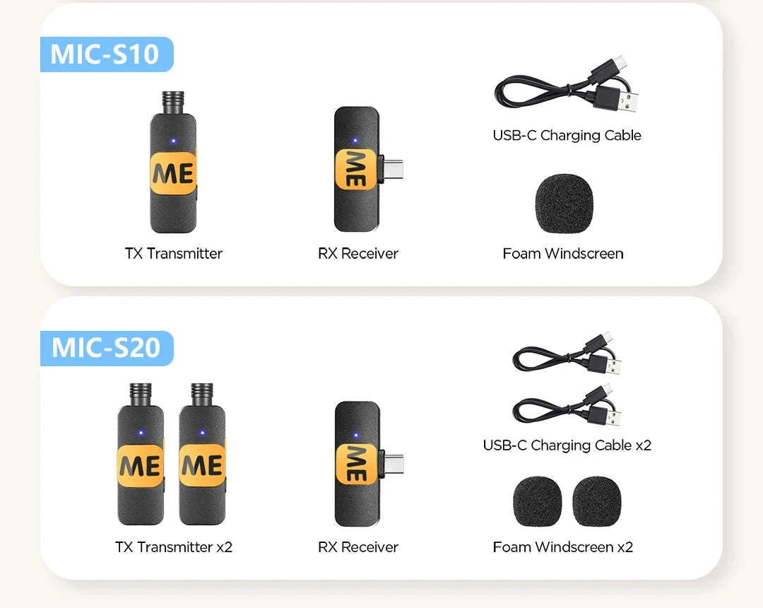 BOYA BY-V2 Wireless Lavalier Microphone-BY-V1.-Lightning