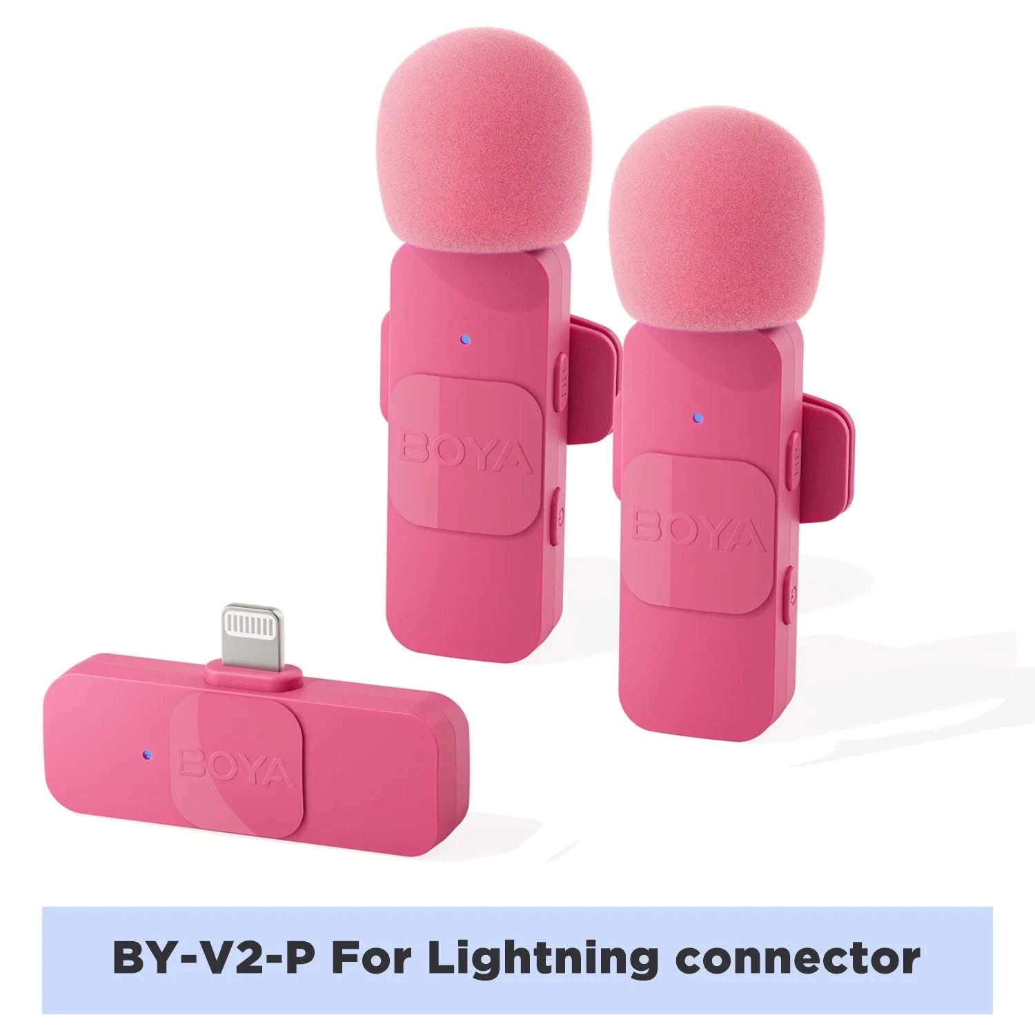 BOYA BY-V2 Wireless Lavalier Microphone-BY-V1.-Lightning