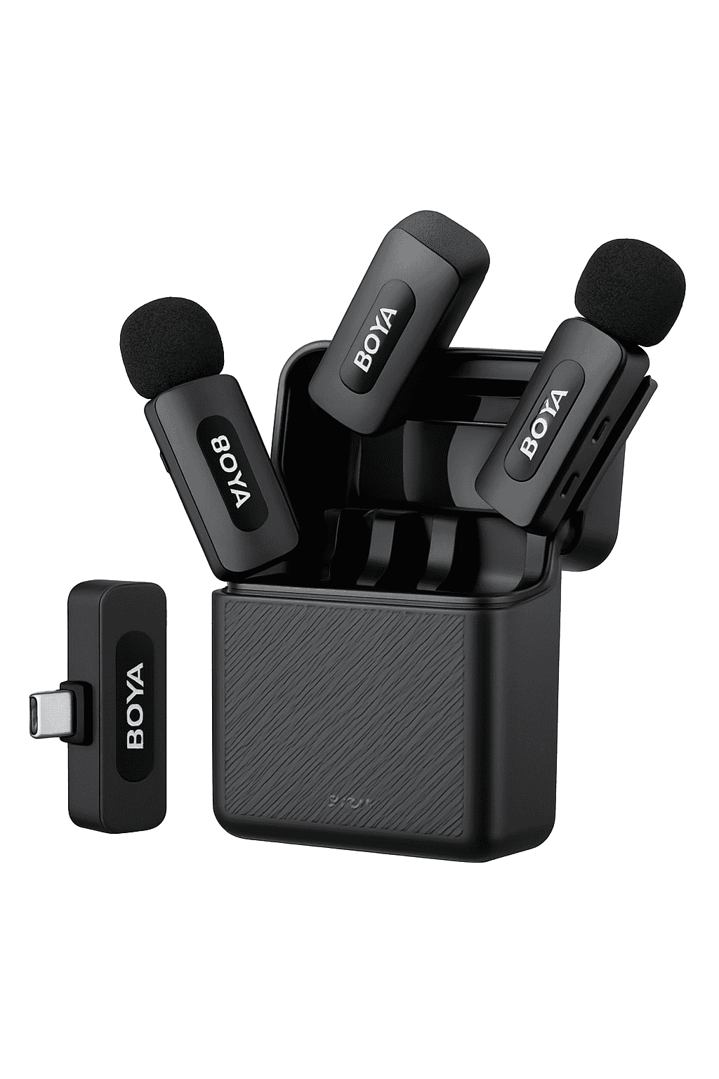 BOYA BY-V3 Wireless Lavalier Microphone for Clear Creator Audio-BY-V10 2.0--Type-c