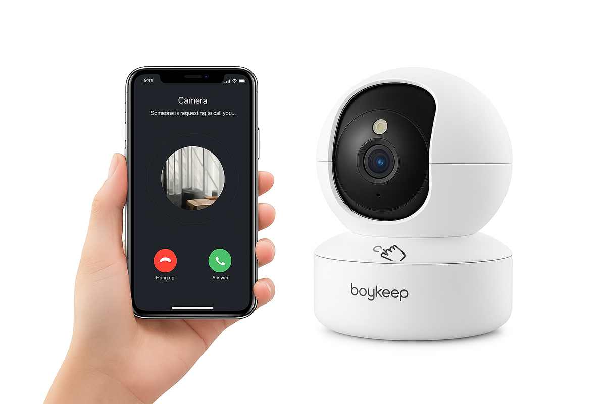 3MP WiFi Indoor Security Camera with Motion Detection and Two-Way Audio