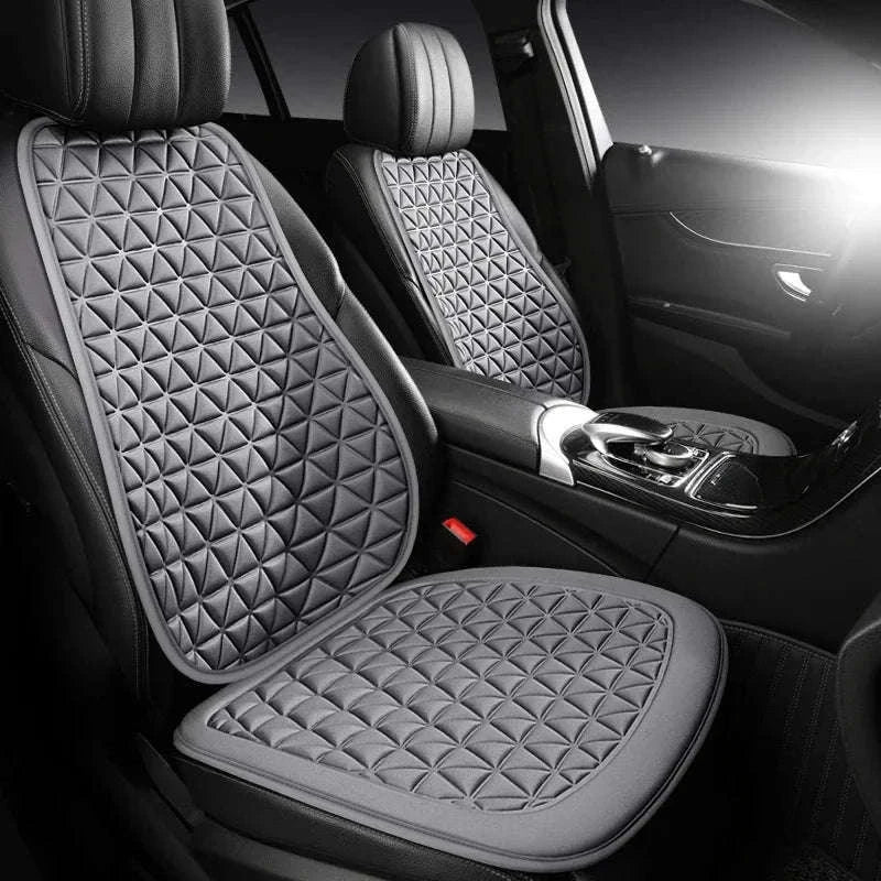 Breathable 3D Massage Car Seat Cushion Cover-Black square pad
