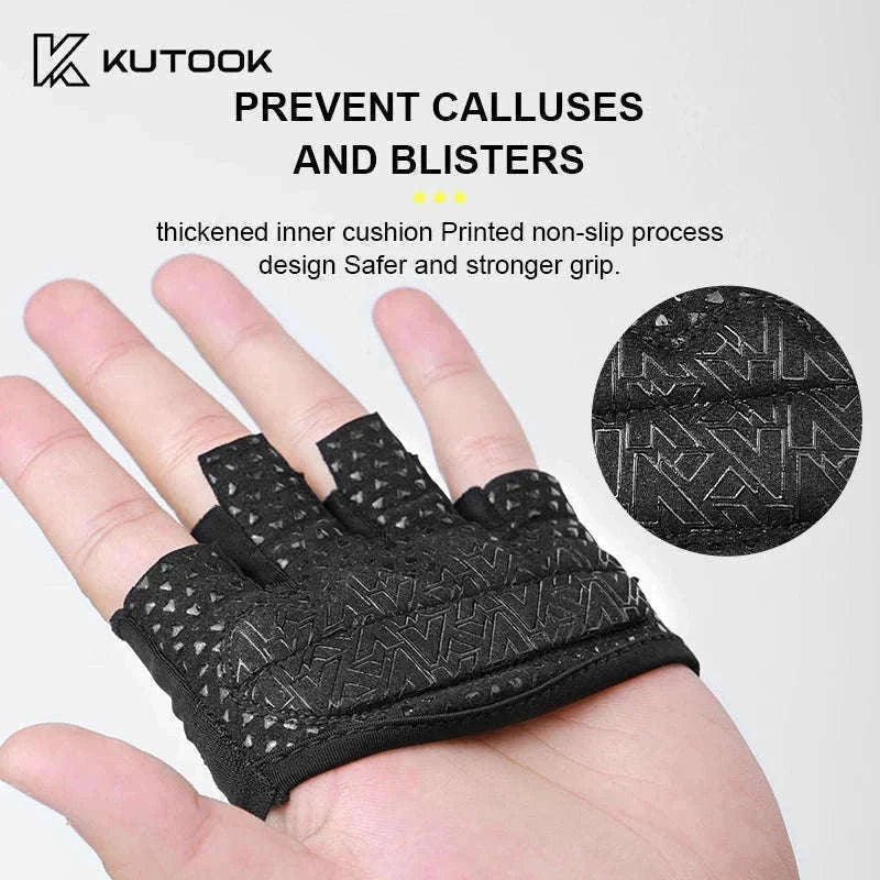 Breathable Anti-Slip Fitness Gloves for Gym and Cycling-103-black / XL-EU