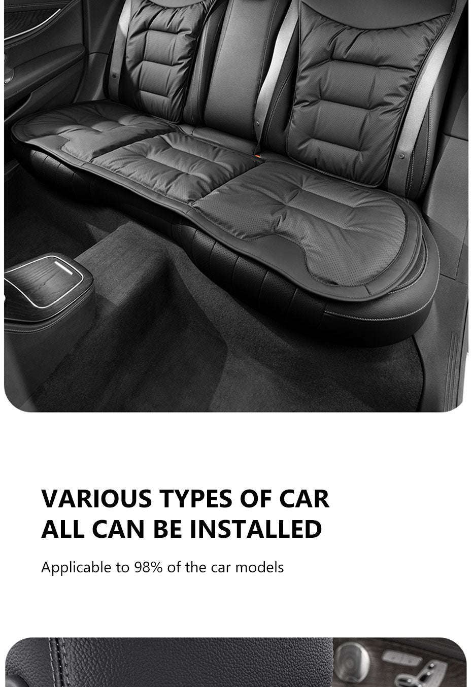Breathable Anti-Slip Wear-Resistant Car Front Seat Cushion Cover-Front cover 1 set