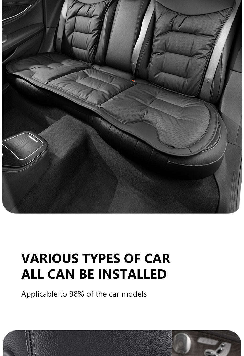Breathable Anti-Slip Wear-Resistant Car Front Seat Cushion Cover-Front cover 1 set