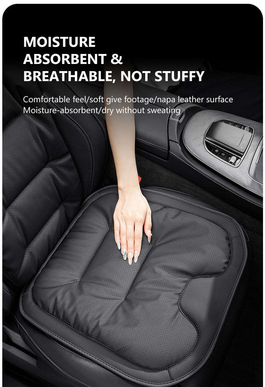 Breathable Anti-Slip Wear-Resistant Car Front Seat Cushion Cover-Front cover 1 set