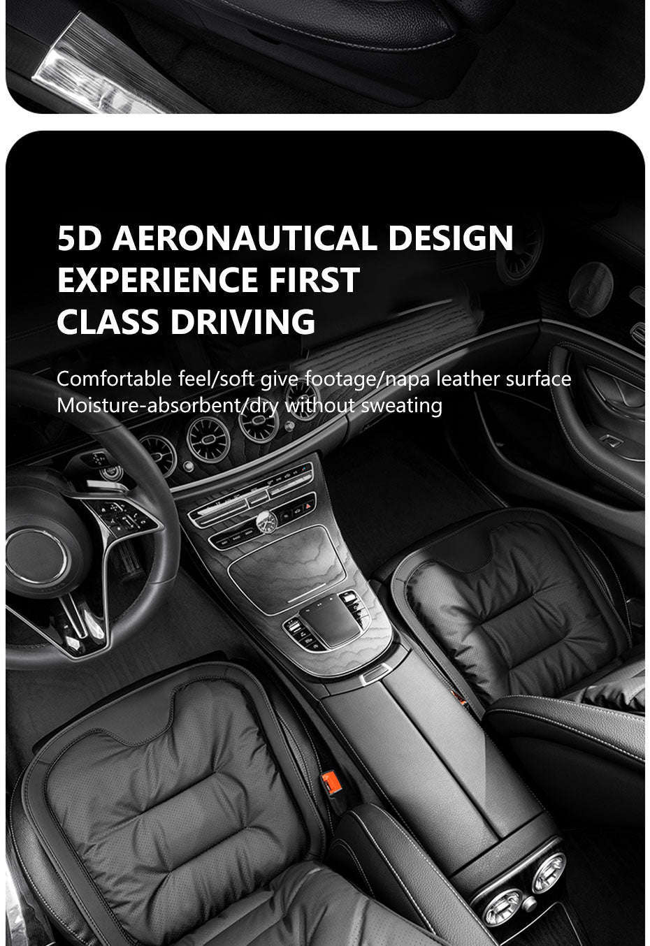 Breathable Anti-Slip Wear-Resistant Car Front Seat Cushion Cover-Front cover 1 set