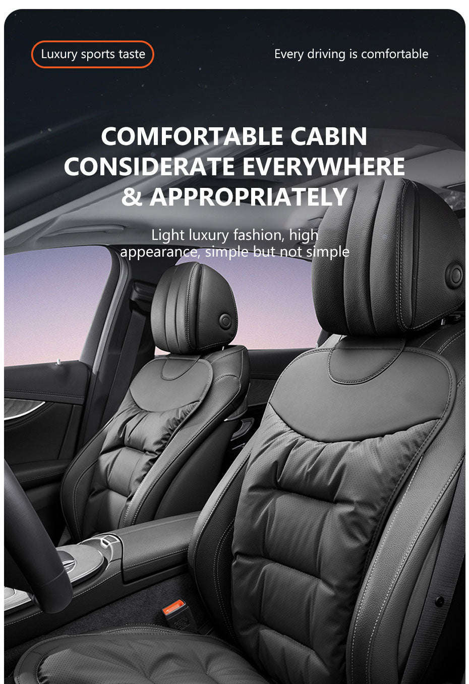 Breathable Anti-Slip Wear-Resistant Car Front Seat Cushion Cover-Front cover 1 set