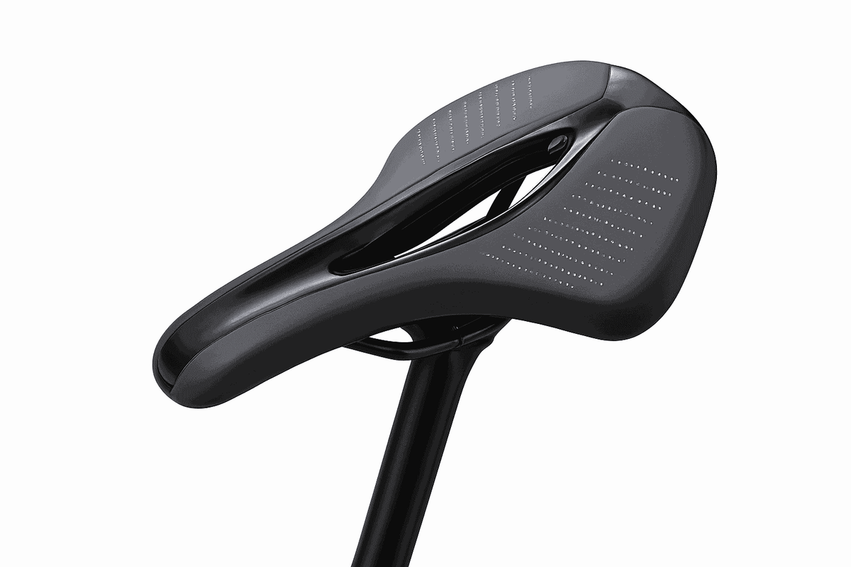 Breathable Bicycle Saddle with Ergonomic Cutout for Long Rides-38210005001