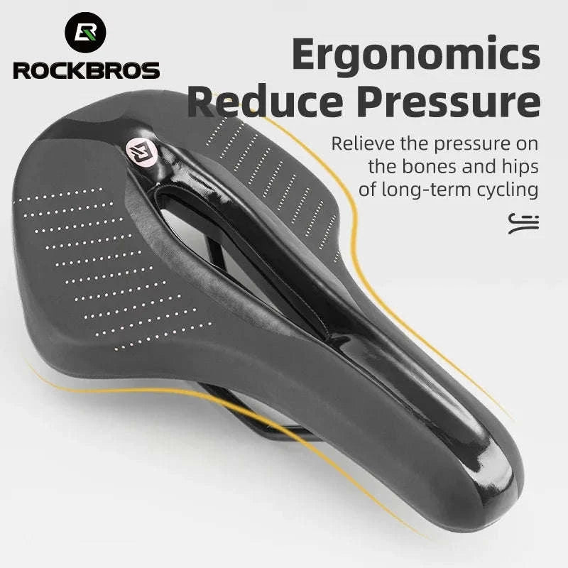 Breathable Bicycle Saddle with Ergonomic Cutout for Long Rides-38210005001