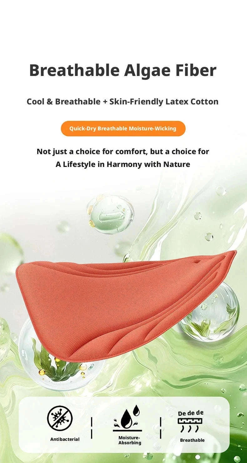 Breathable Car Seat Cushion with Latex Support-Black Front Seat