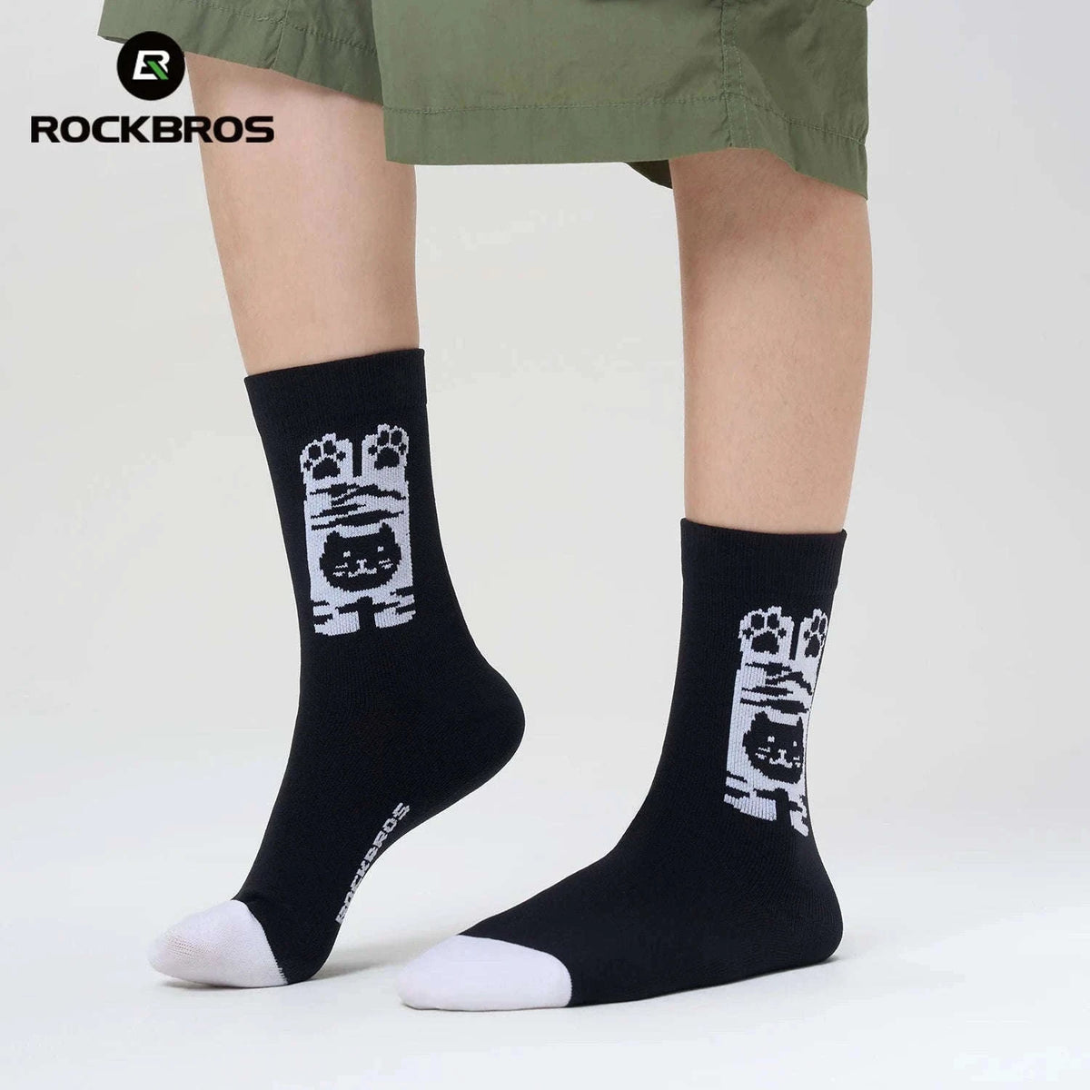 Breathable Compression Cycling Socks with Non-Slip Grip (2 Pairs)-490058-AC 2pairs / L(EUR 34-36)