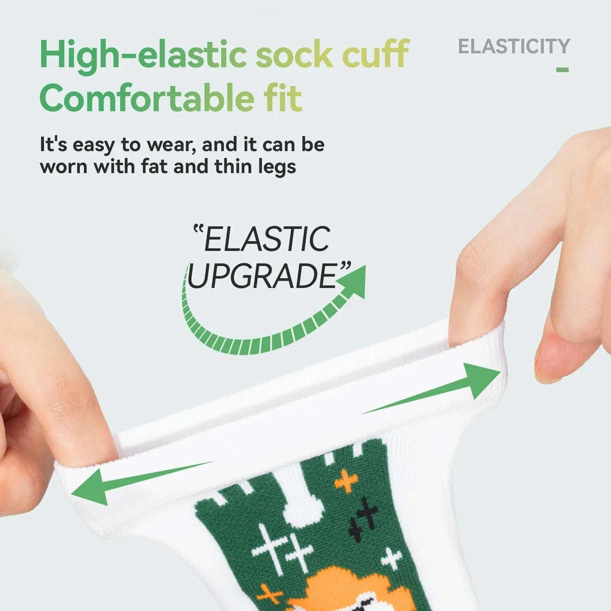 Breathable Compression Cycling Socks with Non-Slip Grip (2 Pairs)-490058-AC 2pairs / L(EUR 34-36)