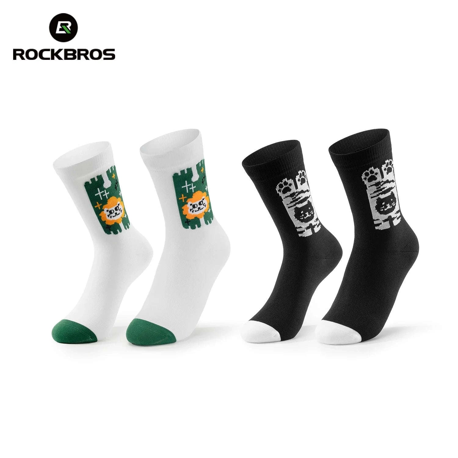 Breathable Compression Cycling Socks with Non-Slip Grip (2 Pairs)-490058-AC 2pairs / L(EUR 34-36)