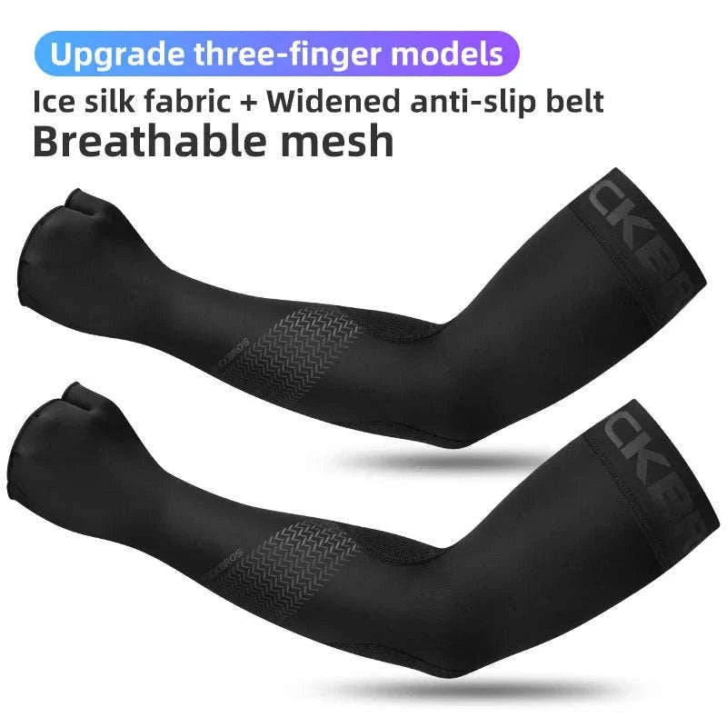 Breathable Cycling Arm Sleeves for Sun Protection and Comfort-XT057-1W / XL