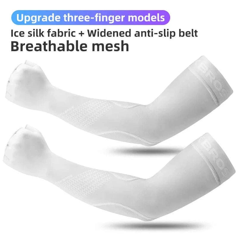 Breathable Cycling Arm Sleeves for Sun Protection and Comfort-XT057-1W / XL