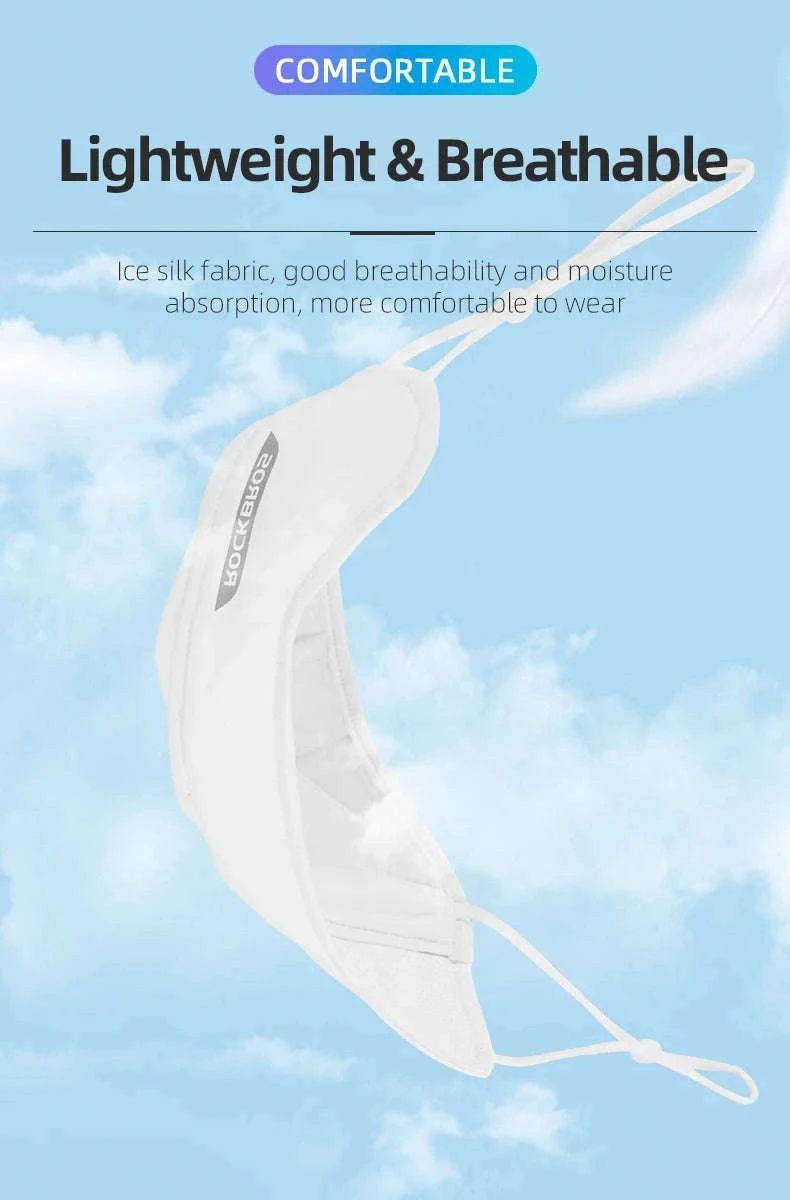 Breathable Cycling Face Mask Ice Silk UV Protection Scarf-KZ002BK 1pcs