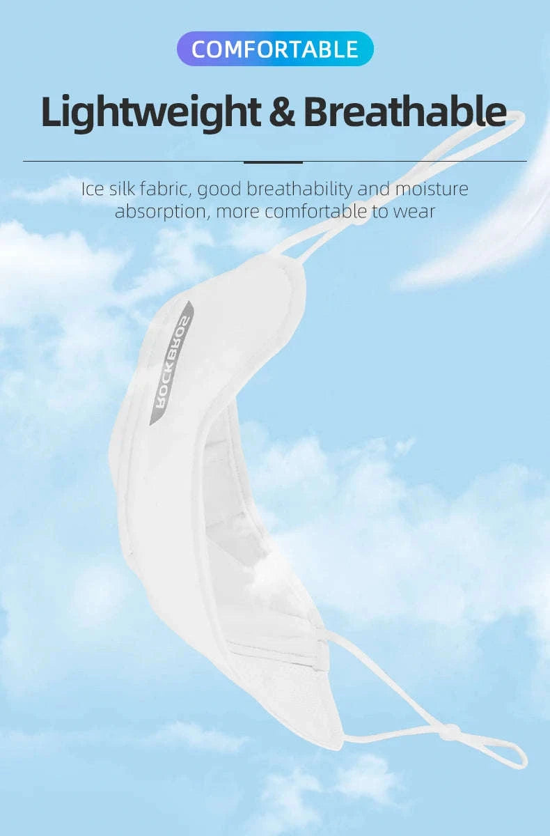 Breathable Cycling Face Mask Ice Silk UV Protection Scarf-KZ002BK 1pcs