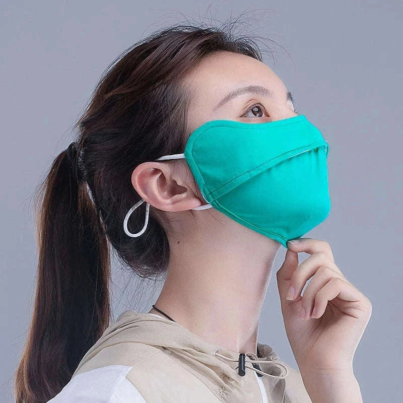 Breathable Cycling Face Mask Ice Silk UV Protection Scarf-KZ002BK 1pcs