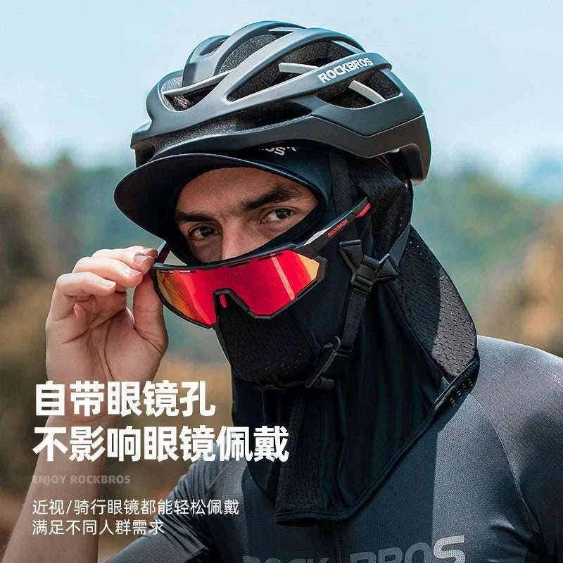 Breathable Cycling Face Mask with Brim for Summer Sun Protection-13230013001