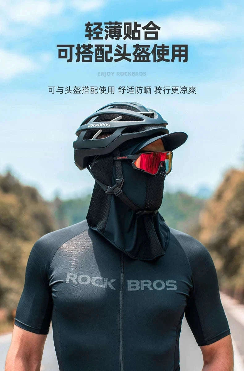Breathable Cycling Face Mask with Brim for Summer Sun Protection-13230013001