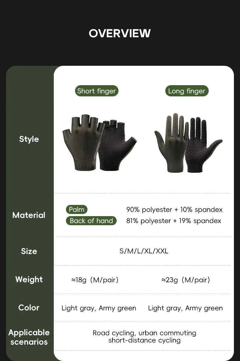 Breathable Cycling Gloves for MTB, Road and Gym-S376-1 / M
