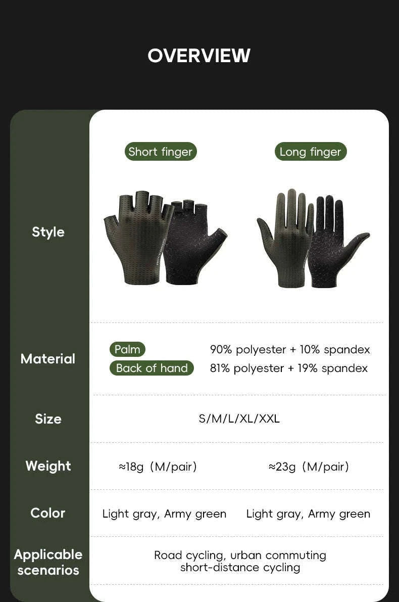 Breathable Cycling Gloves for MTB, Road and Gym-S376-1 / M
