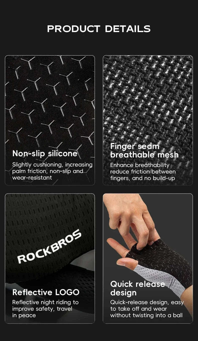 Breathable Cycling Gloves for MTB, Road and Gym-S376-1 / M