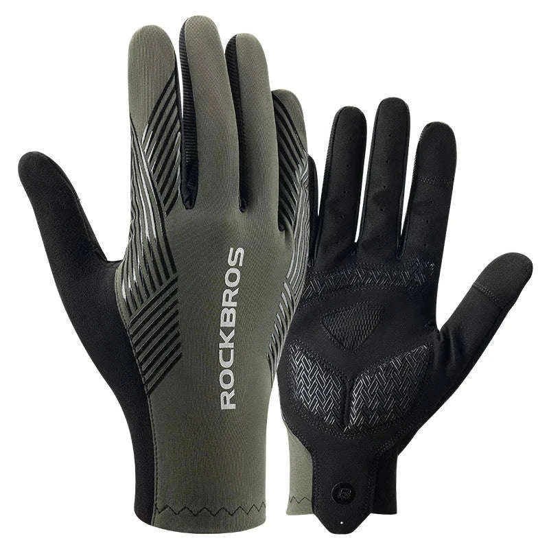 Breathable Cycling Gloves with Touchscreen Grip for Road & MTB-S310-01 full gloves / XL