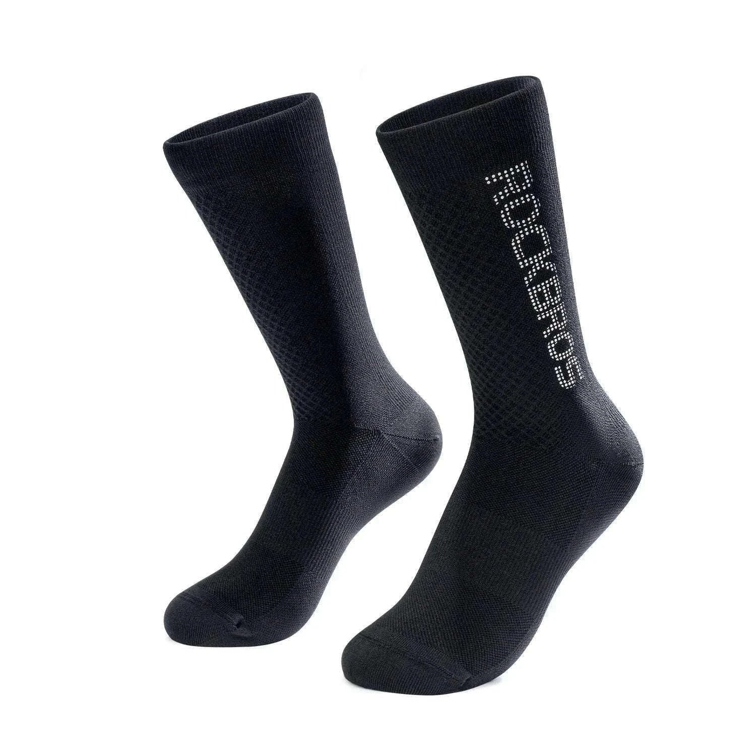 Breathable Cycling Socks with Antibacterial Knit & Reflective Heel-490067-wt / L(EUR 43-46)