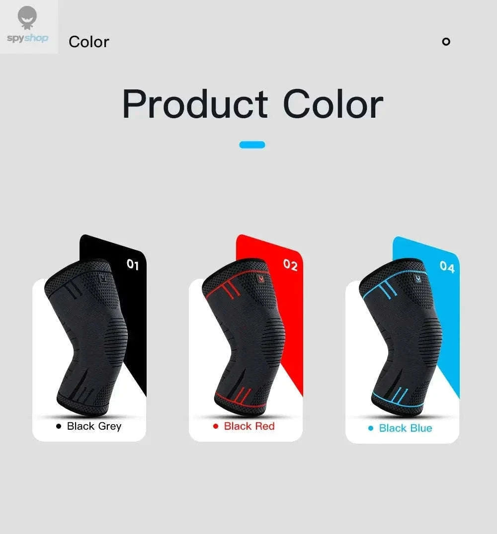 Breathable Elastic Compression Knee Support Sleeve for Training-AB080-RD / XL