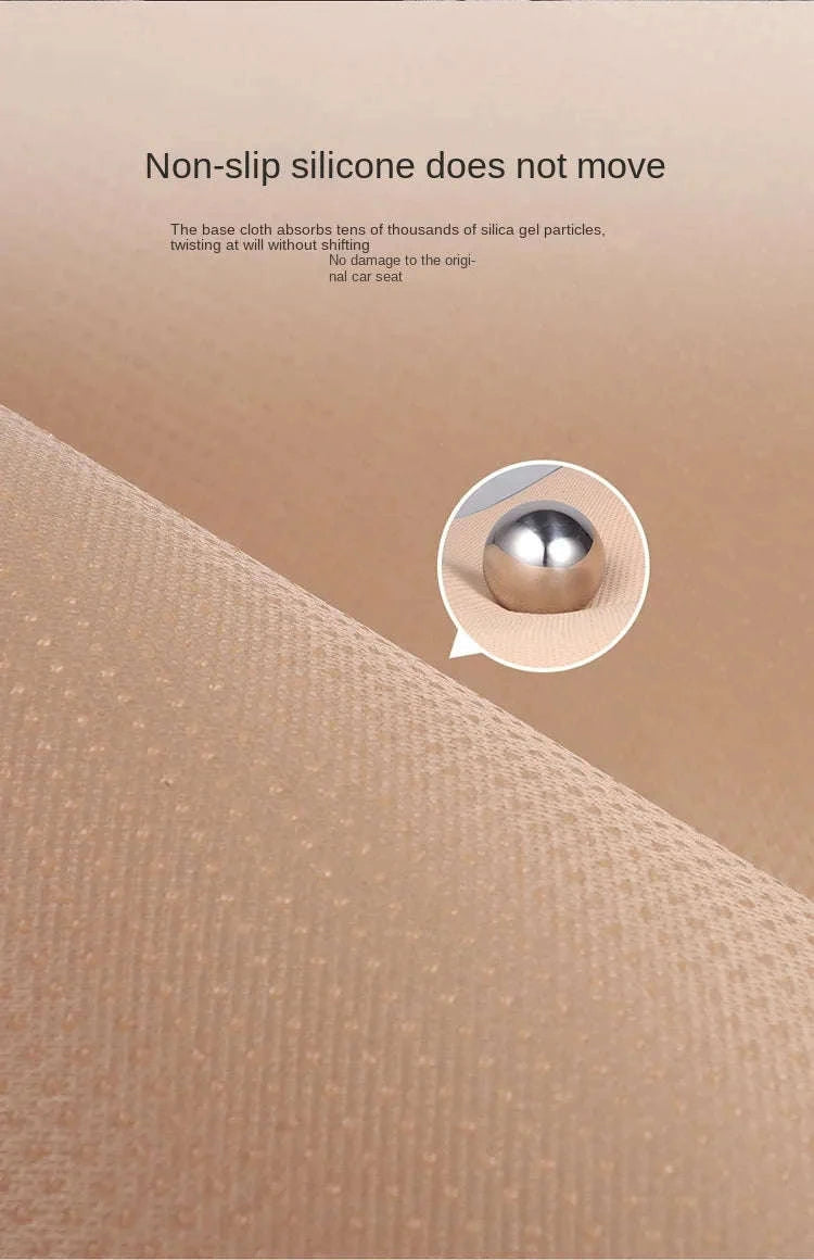 Breathable Fabric Car Seat Cover – 3D Massage Seat Cushion-Red 1Set