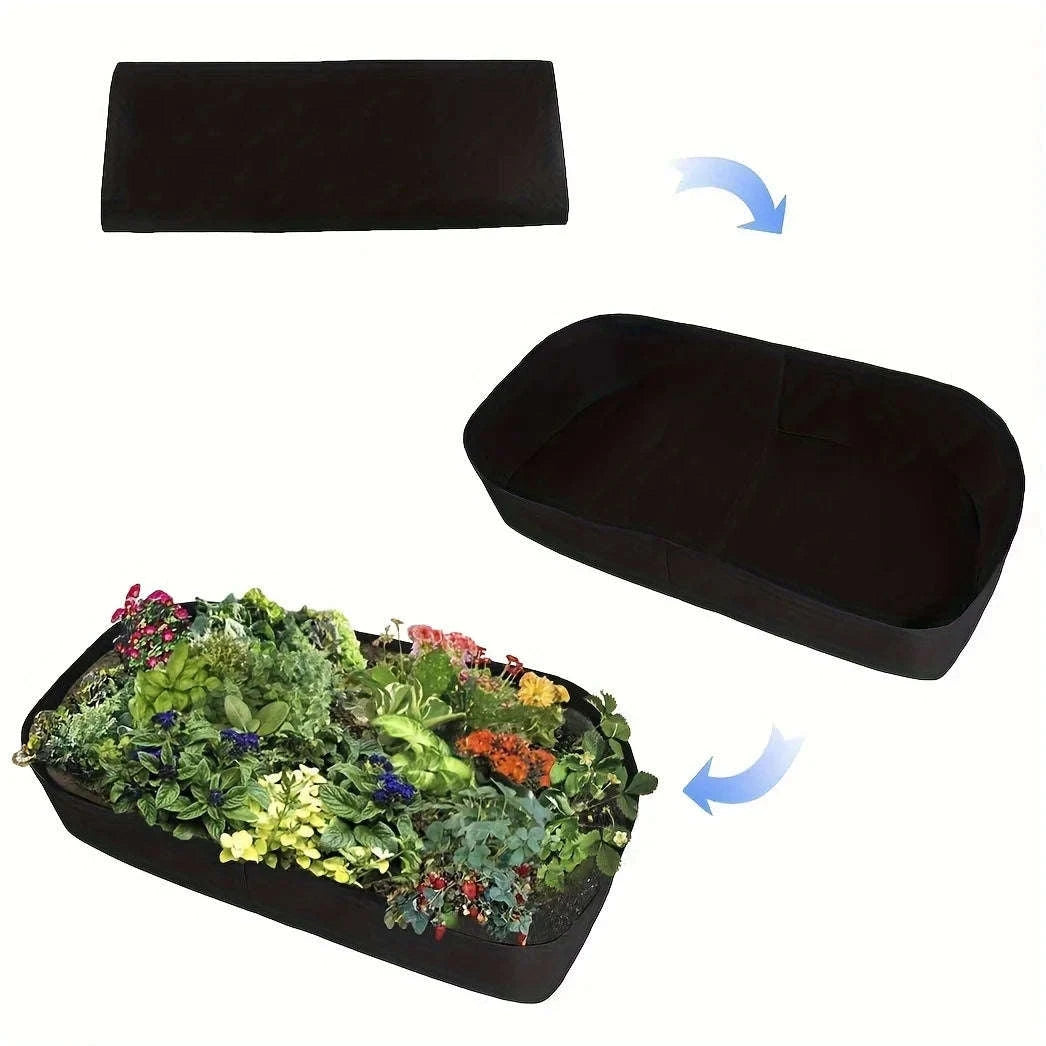 Breathable Fabric Elevated Garden Bed for Versatile Planting-L
